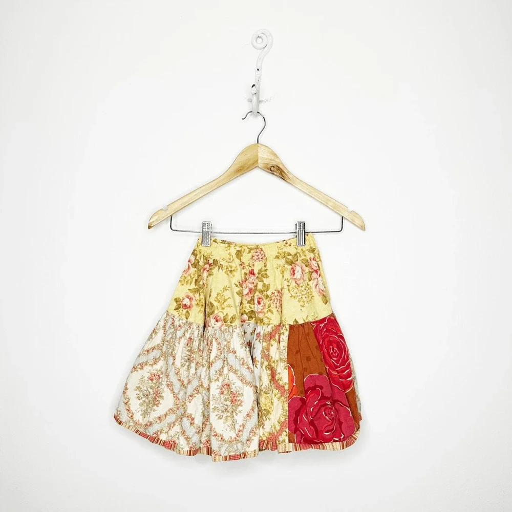 MATILDA JANE Back to School Molly SKIRT floral circle twirly cotton girls 8
